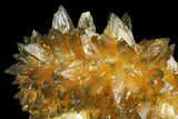 Highly Fluorescent, Amber Calcite Crystal Cluster - Norway #177296-2